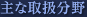 主な取扱分野